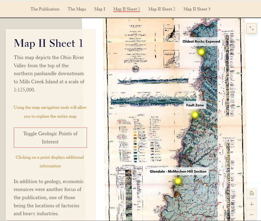 Historic Map of the Month:  Geology of the Ohio River Valley in WV